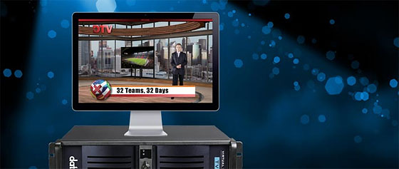 Datavideo TVS-1000A used in a virtual studio production